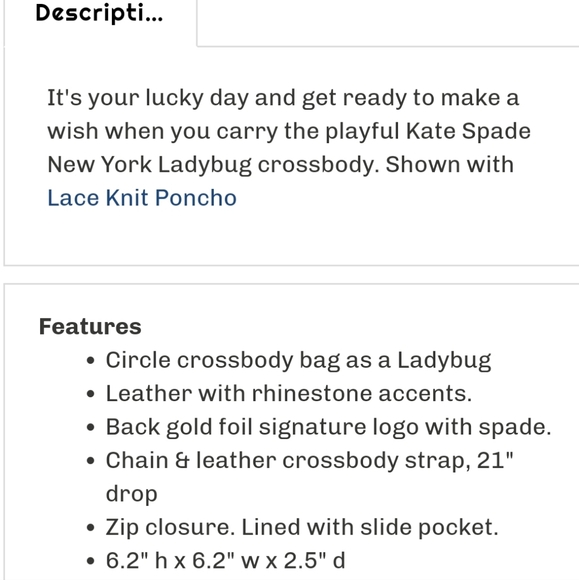 Kate Spade Ladybug Turn Over a New Leaf Micha Round Crossbody Bag HTF🐞 - Picture 5 of 17